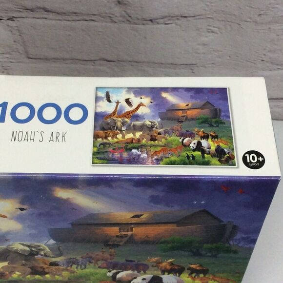 Cra-Z-Art Jigsaw Puzzle Abraham Hunter “Noah’s Ark” 1000 Piece Colorful MADE USA - Picture 6 of 7